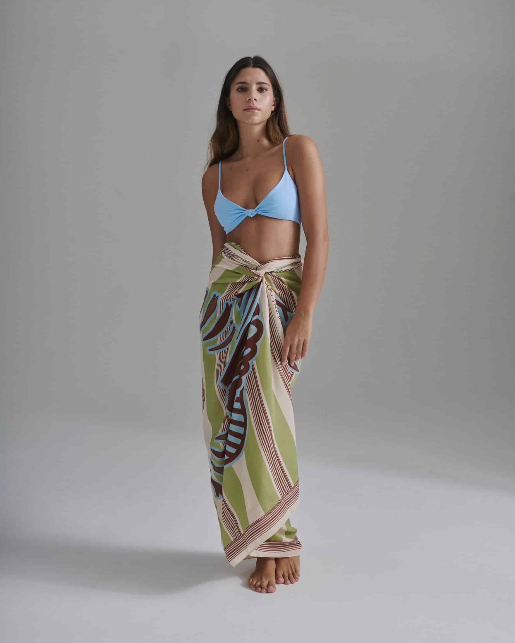 Pacifico Top / Sky Blue - Ivory - miniatura 1
