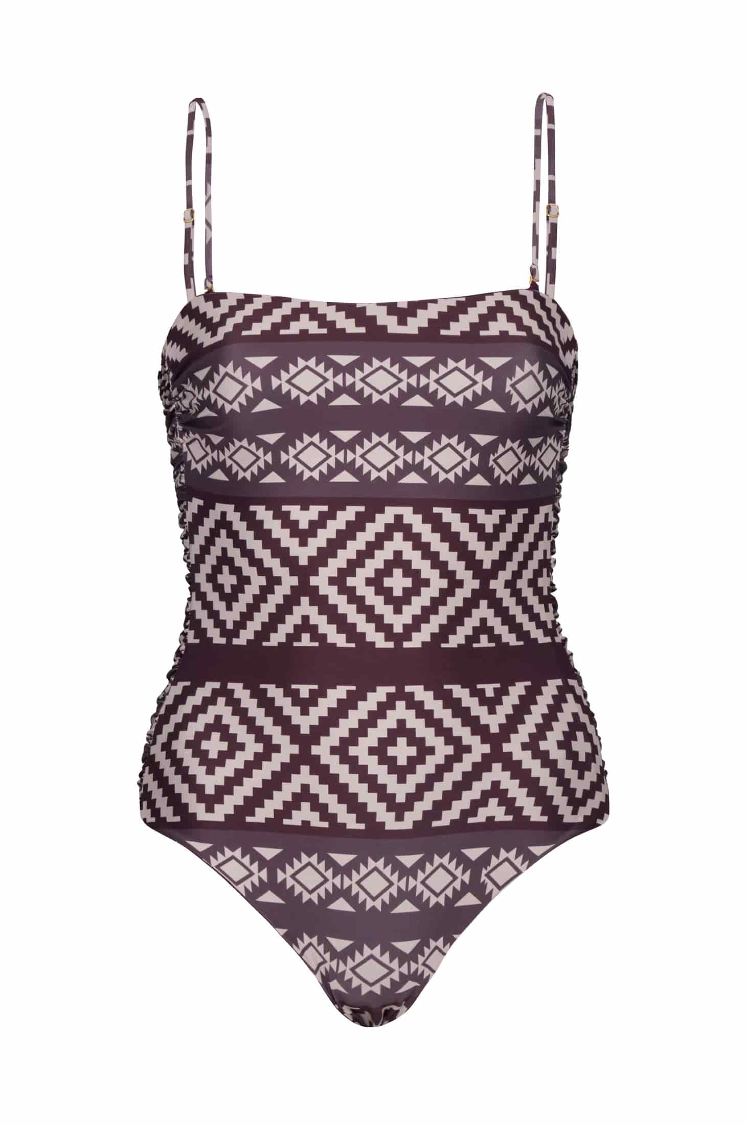 Las Balsas One Piece / Ethnic Motif - Purple - miniatura 1
