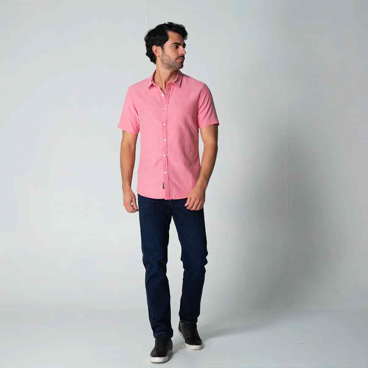 Camisa Slim Manga Corta Royal - miniatura 2