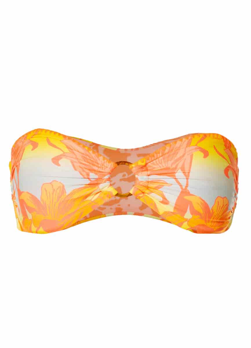 Maaji Golden Lily Cally Strapless Bandeau Bikini Top - miniatura 7