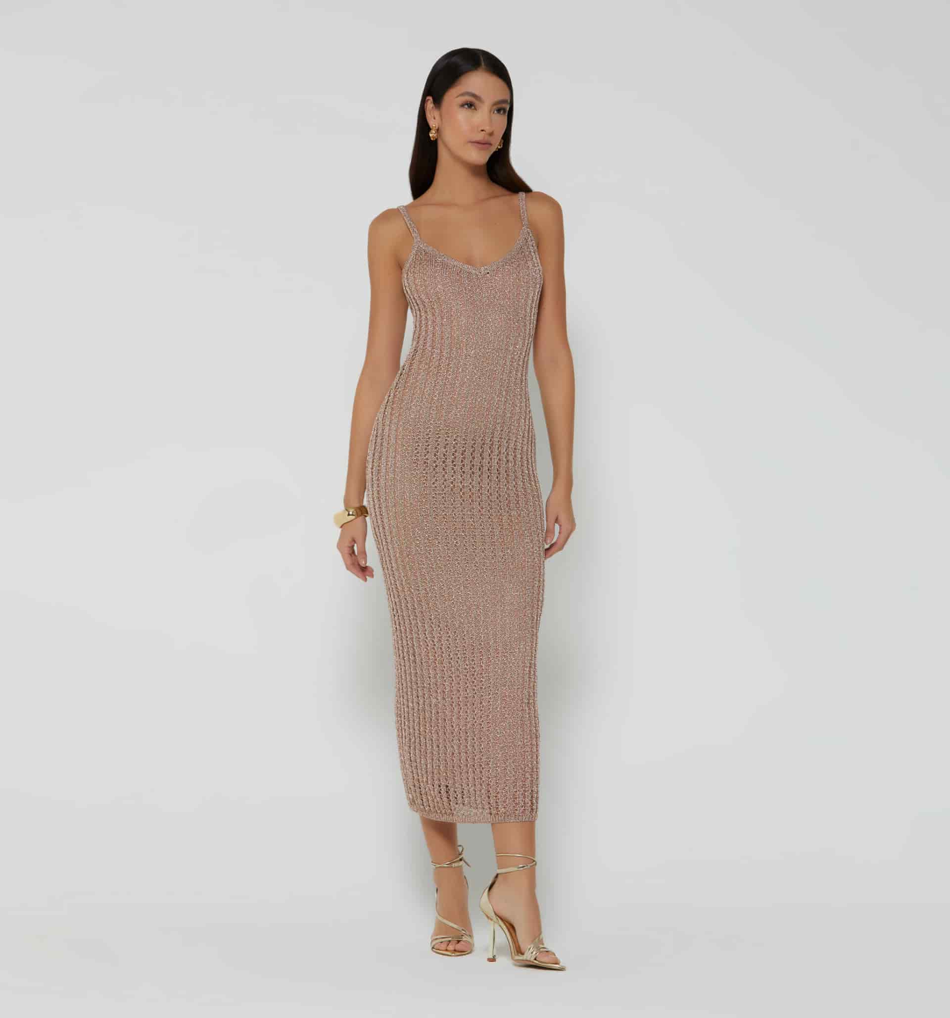 Vestido para mujer de tejido abierto - miniatura 3