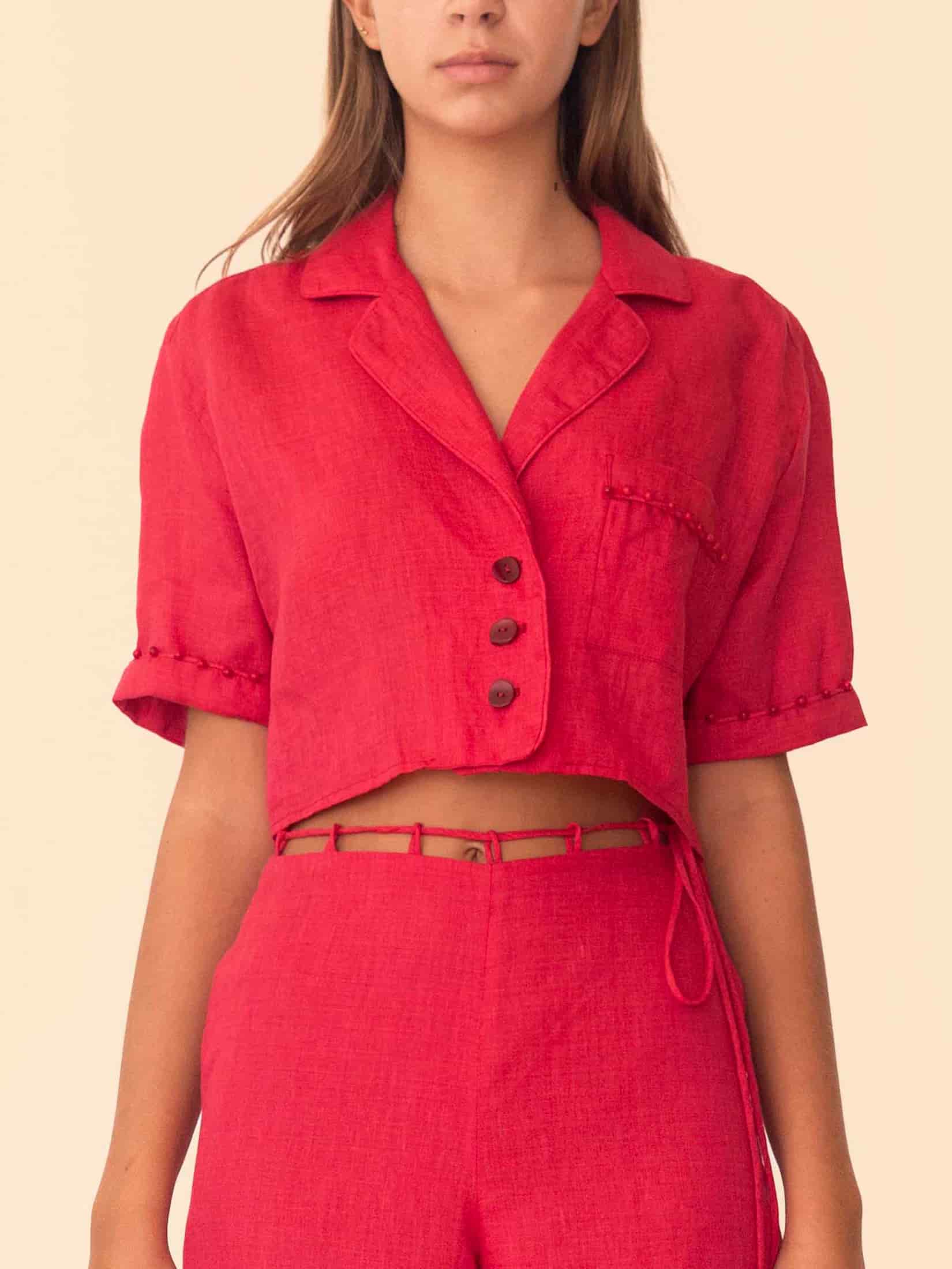 SONORA SHIRT CHERRY RED - miniatura 2