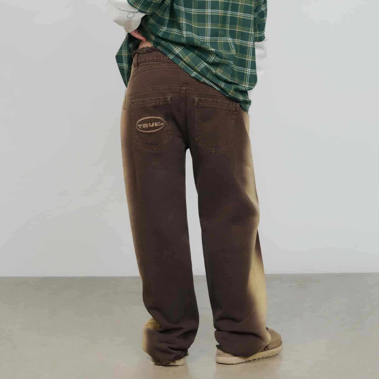 Sideburn Mid-Rise Pants - Brown - miniatura 2