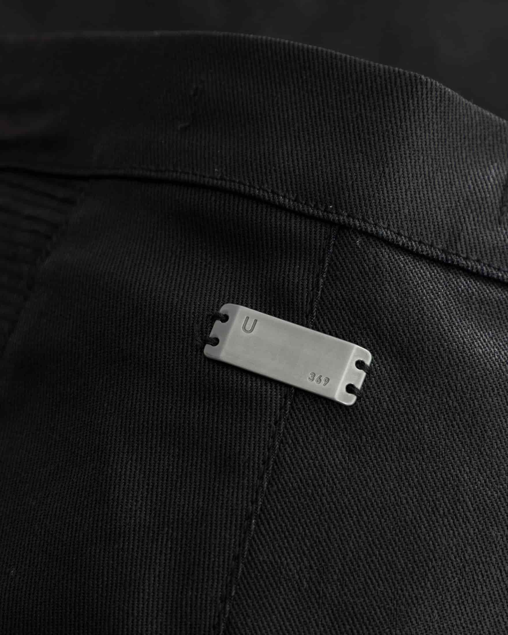 Basics Pleather Flare Pants Black - miniatura 5