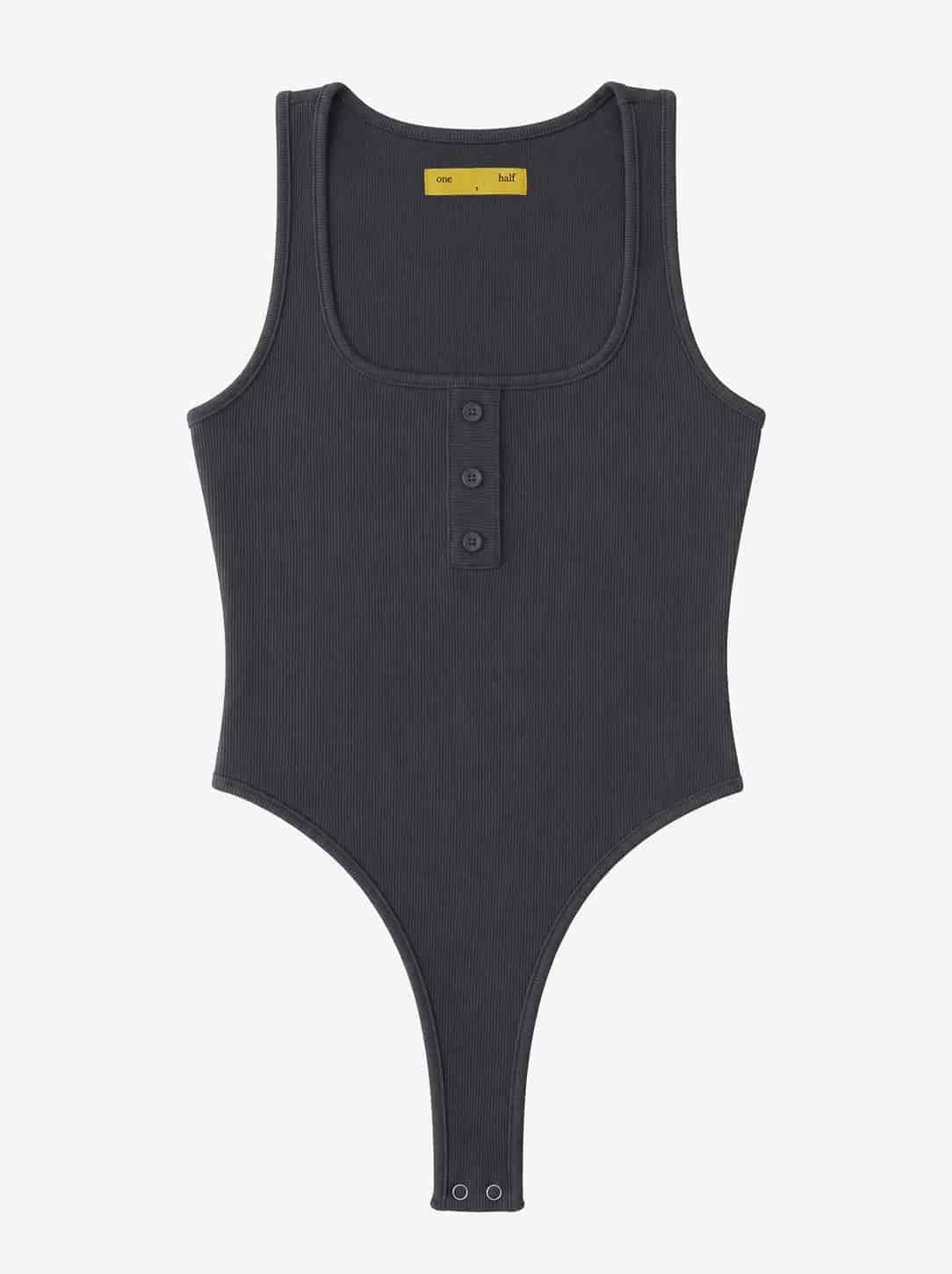 HALF BUTTON BODY - DARK GRAY - miniatura 2
