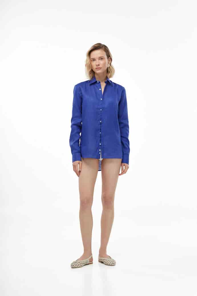 BELIZE UNISEX SHIRT ROYAL BLUE - miniatura 1