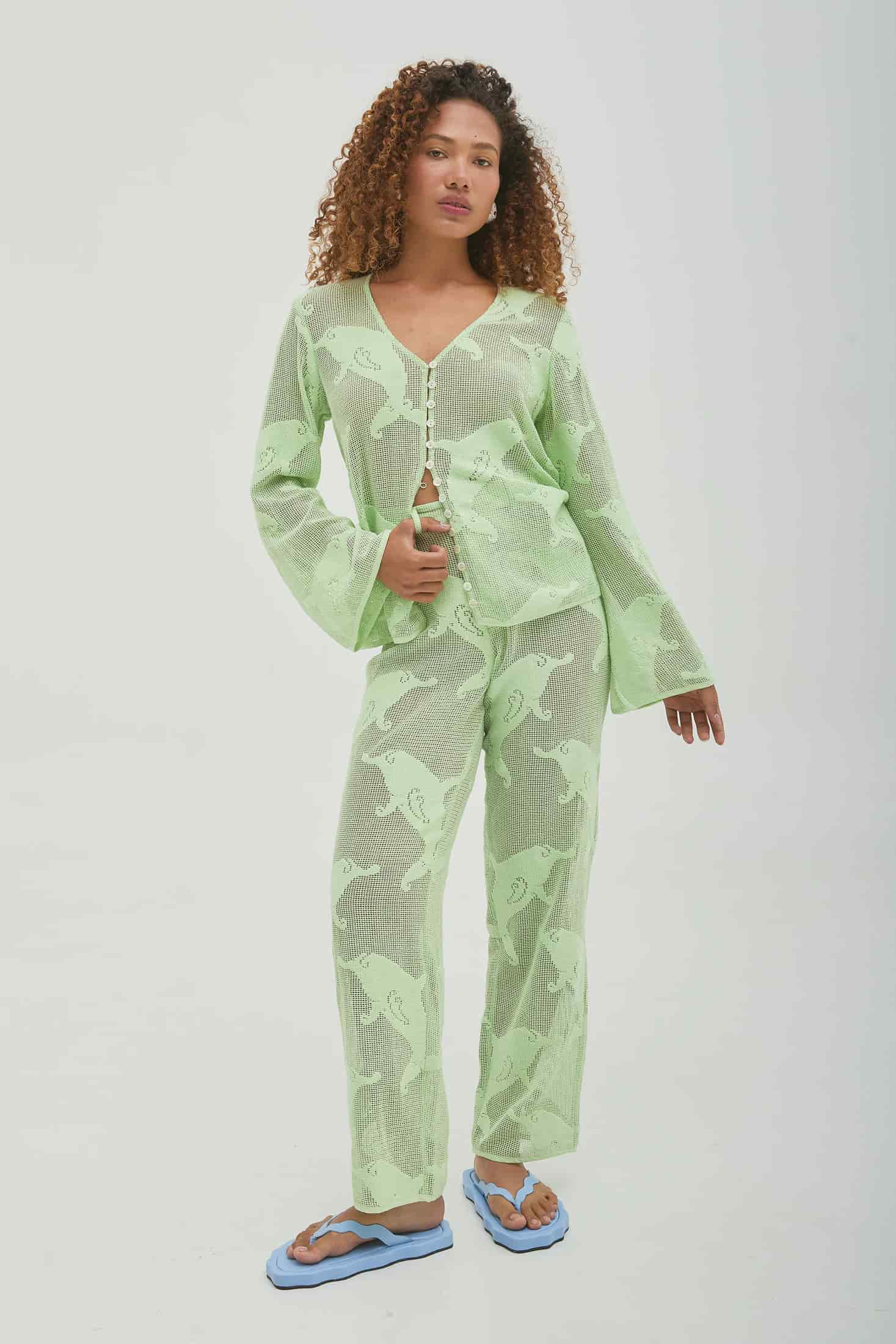 Pant Dolphins Verde - miniatura 1