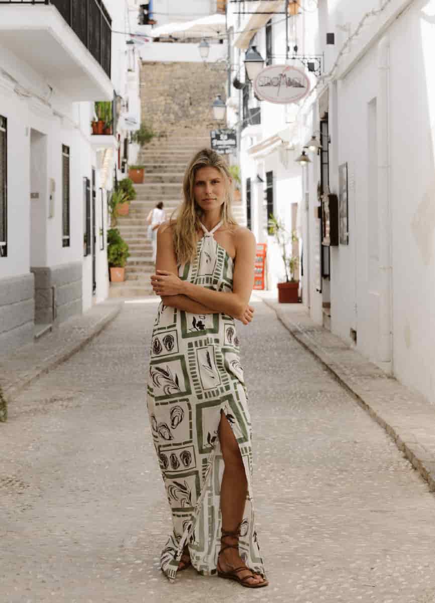 GREEN DREAMS AMAL DRESS         9744 - miniatura 5