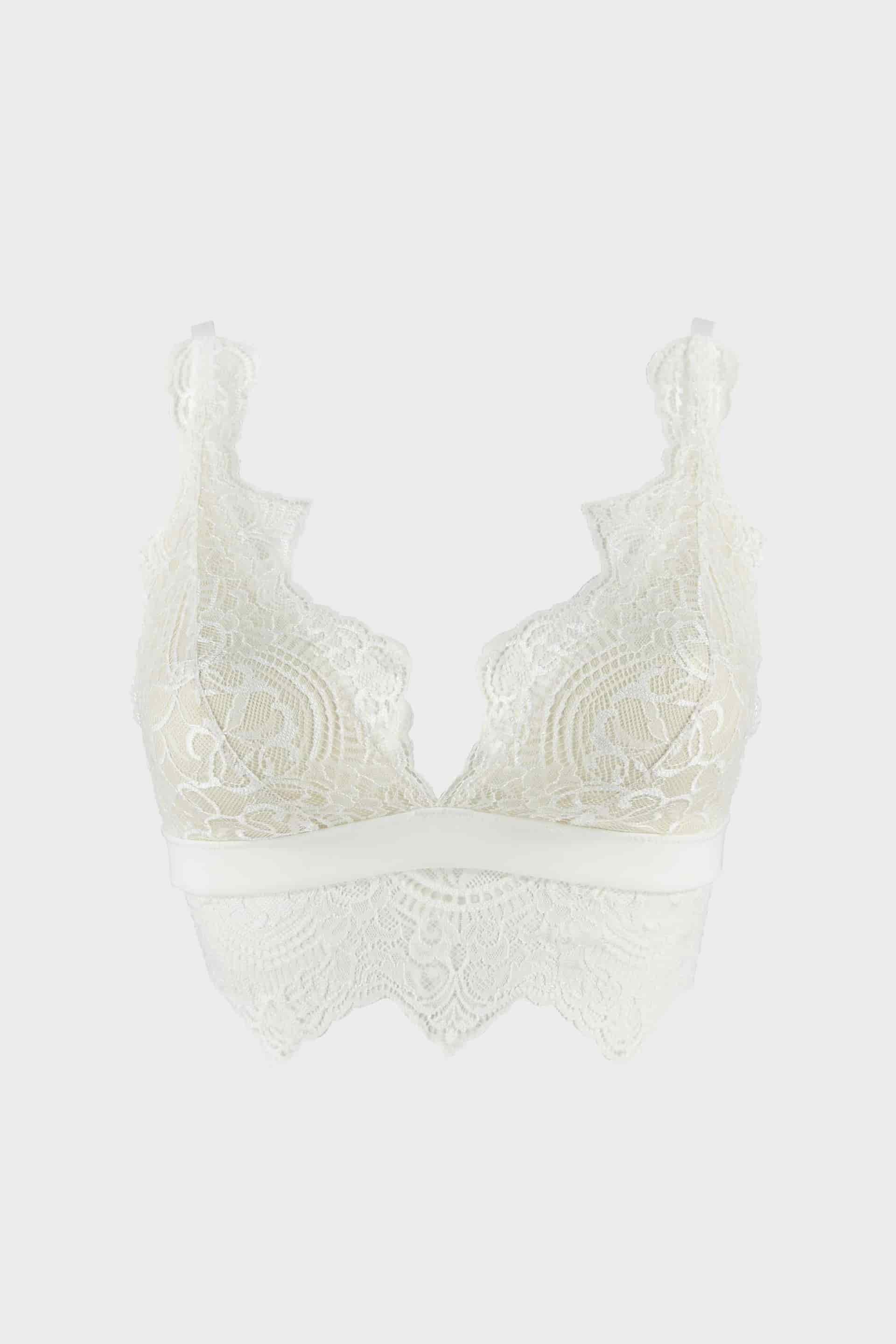 BRALETTE ELLIPSE EN ENCAJE SIN ARO TOTAL COMODIDAD BOREAL CRUDO - miniatura 3