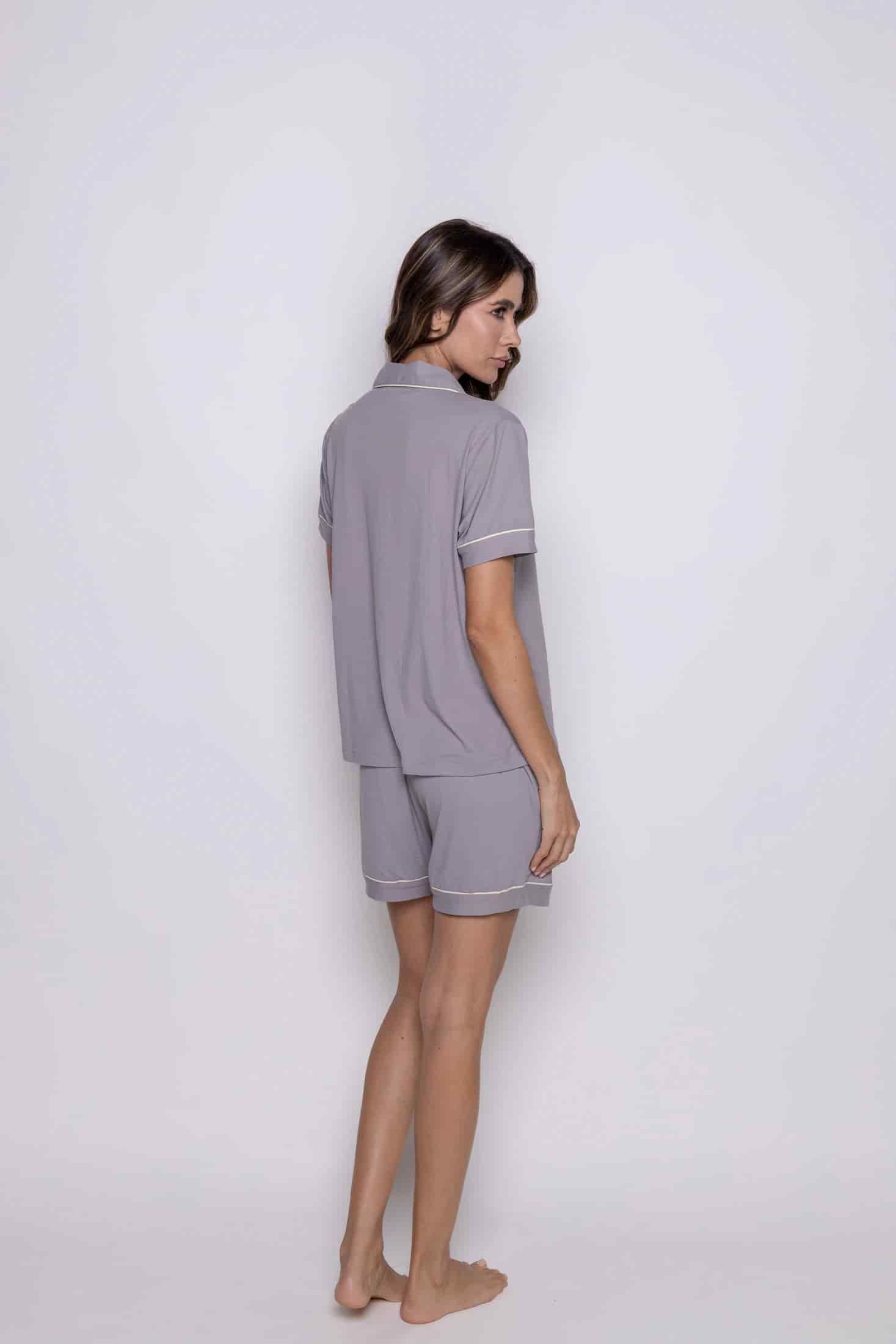 Conjunto short gris golden morning - miniatura 3