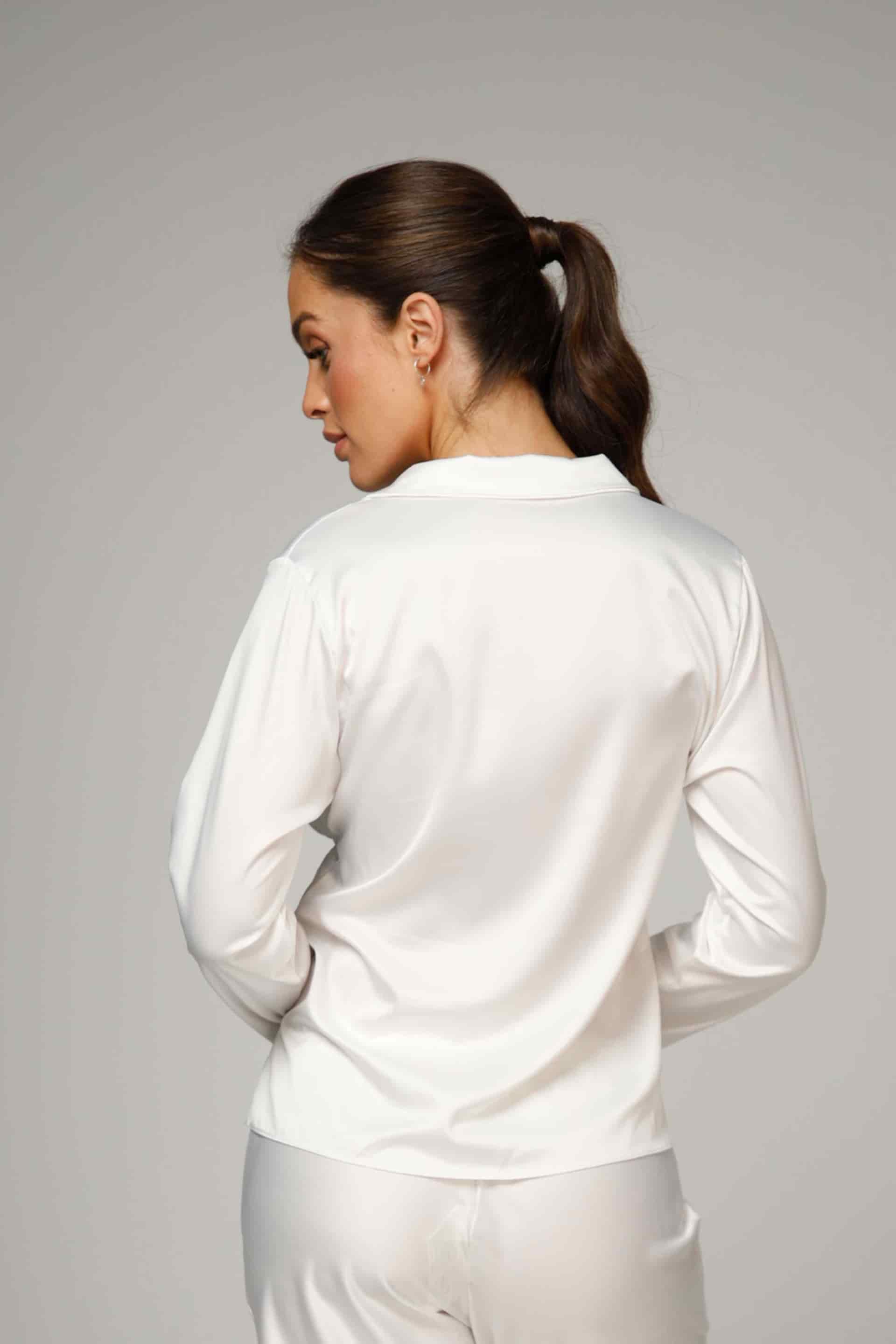 CAMISA MANGA LARGA ELLIPSE VOLVER CRUDO - miniatura 3