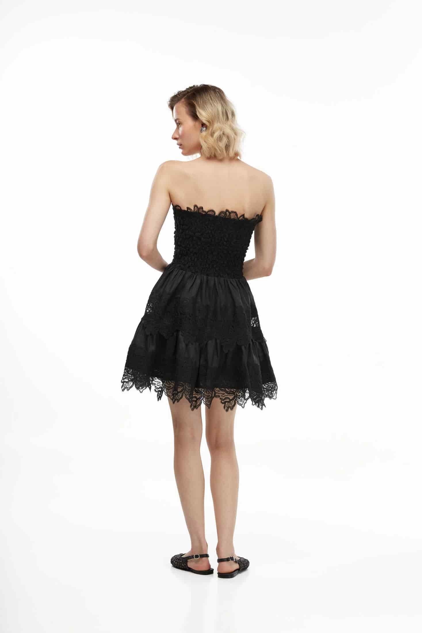 BRISA MINI DRESS BLACK - miniatura 2