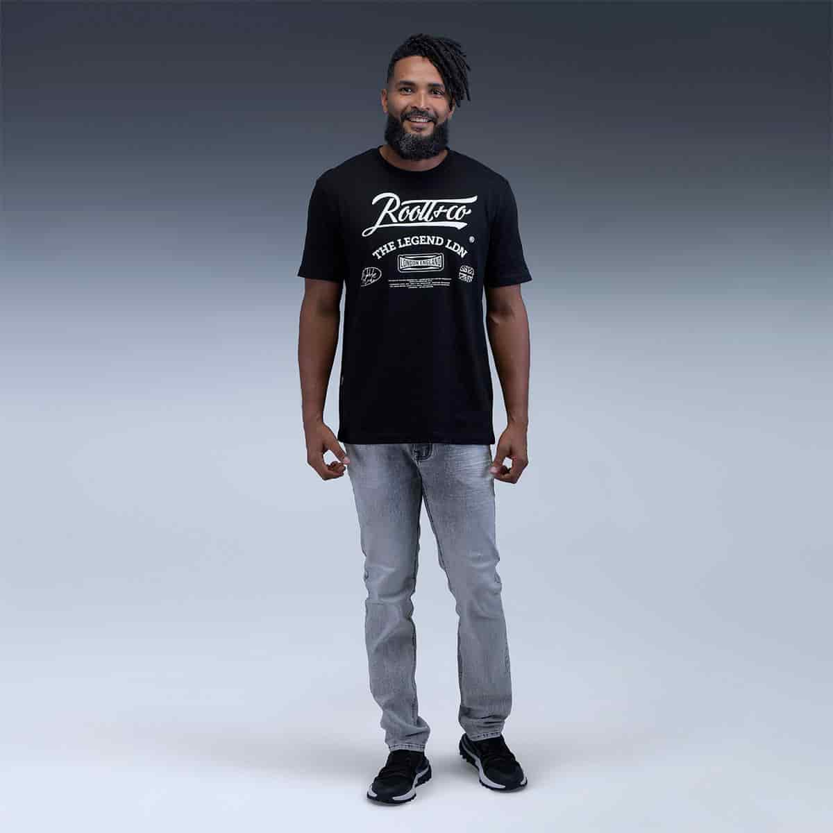 Camiseta Regular Negra - miniatura 4