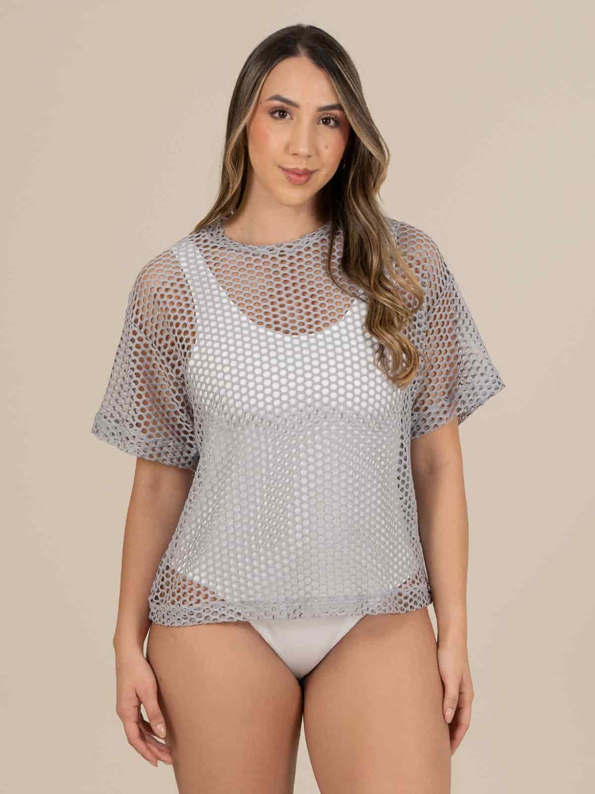 camiseta tulum malla gray - miniatura 1