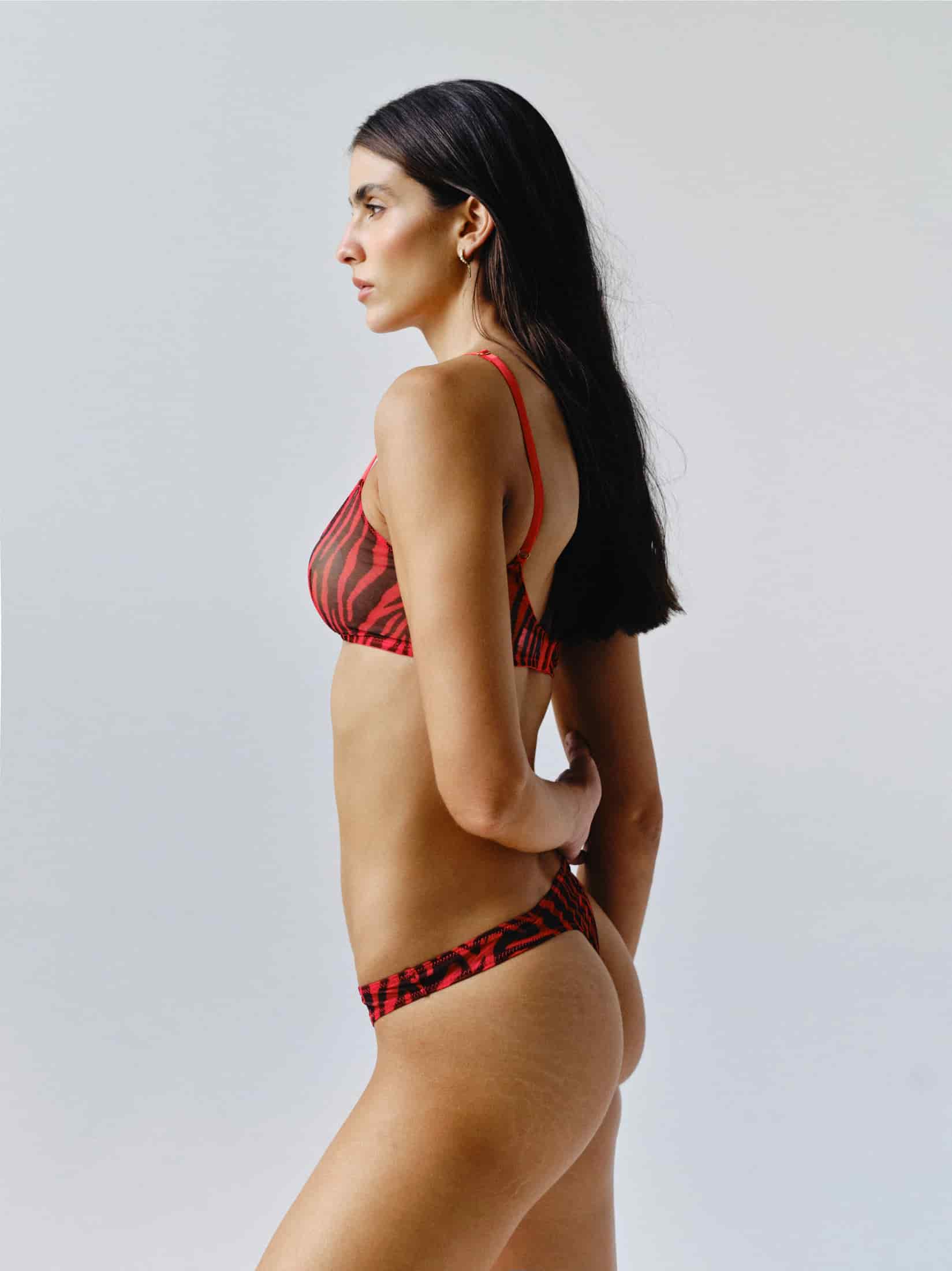 LULU CHERRY SABLE THONG - miniatura 2