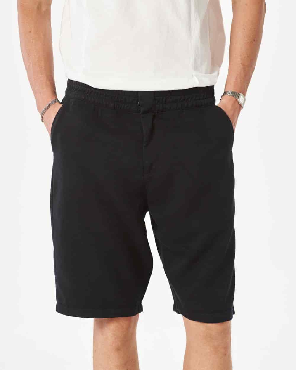 BLACK STATIONARY SHORTS - miniatura 2