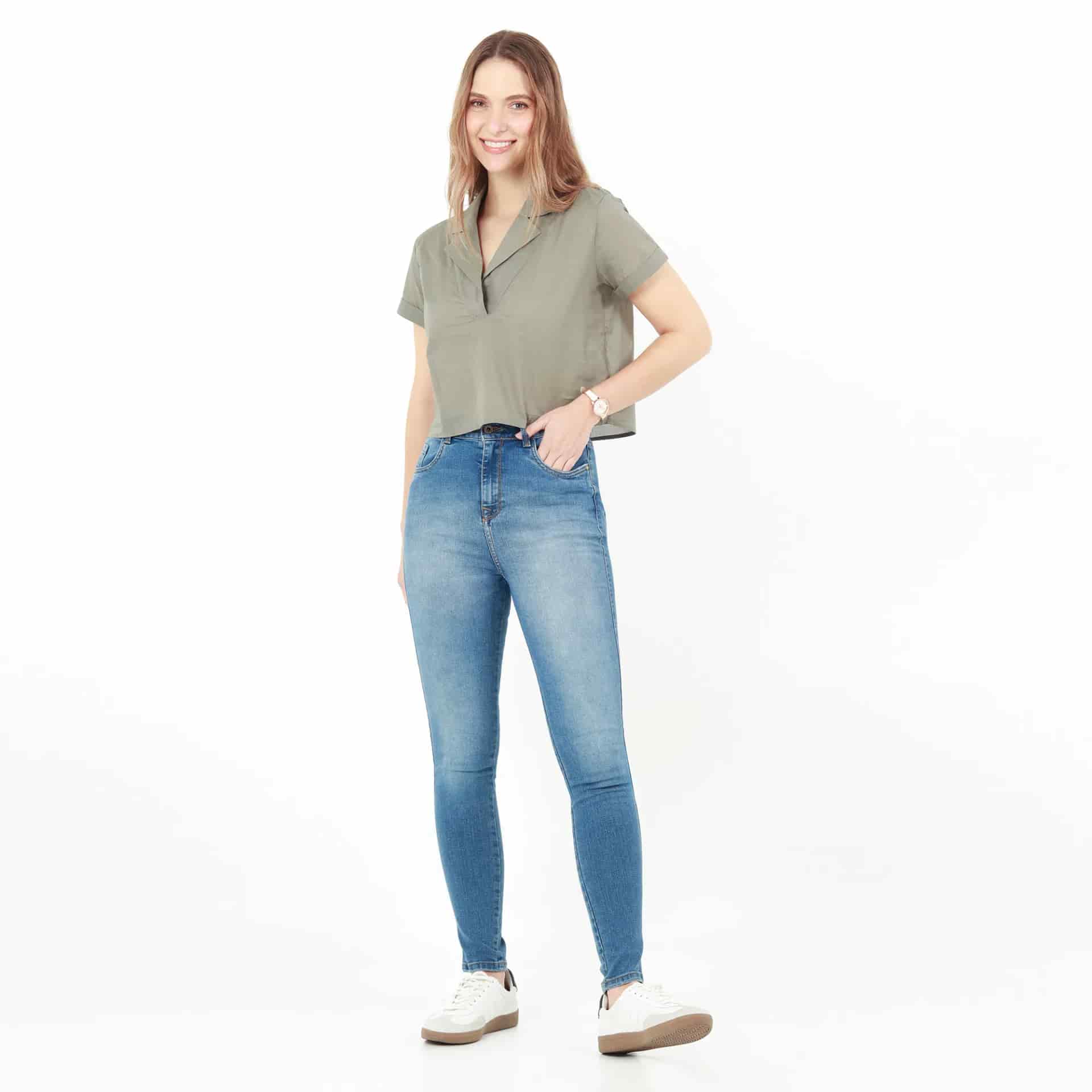 Jean Ilussion Tiro Medio Bota Skinny - miniatura 1