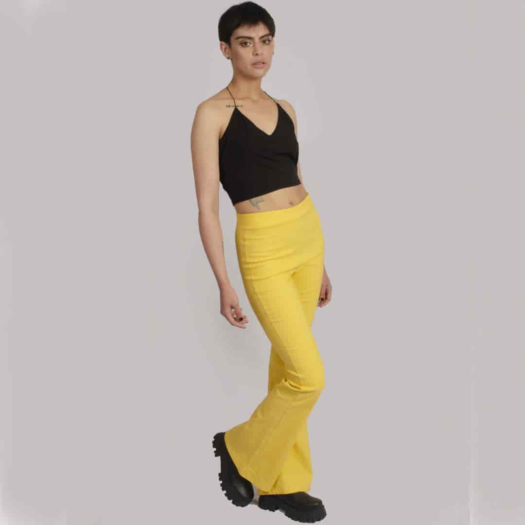 Pantalon Campana Amarillo - miniatura 2