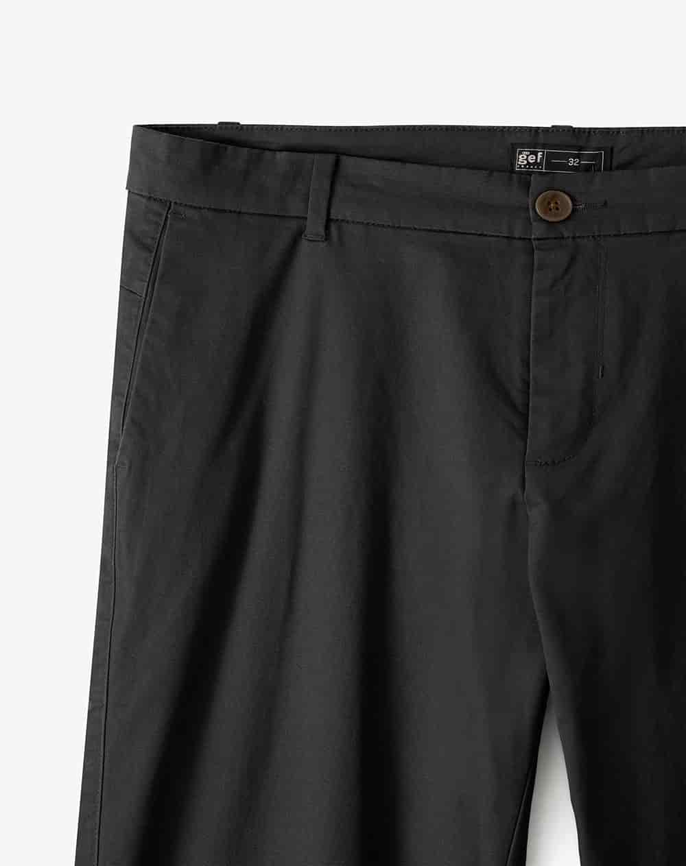 Pantalón regular tiro medio gris oscuro hombre - miniatura 7