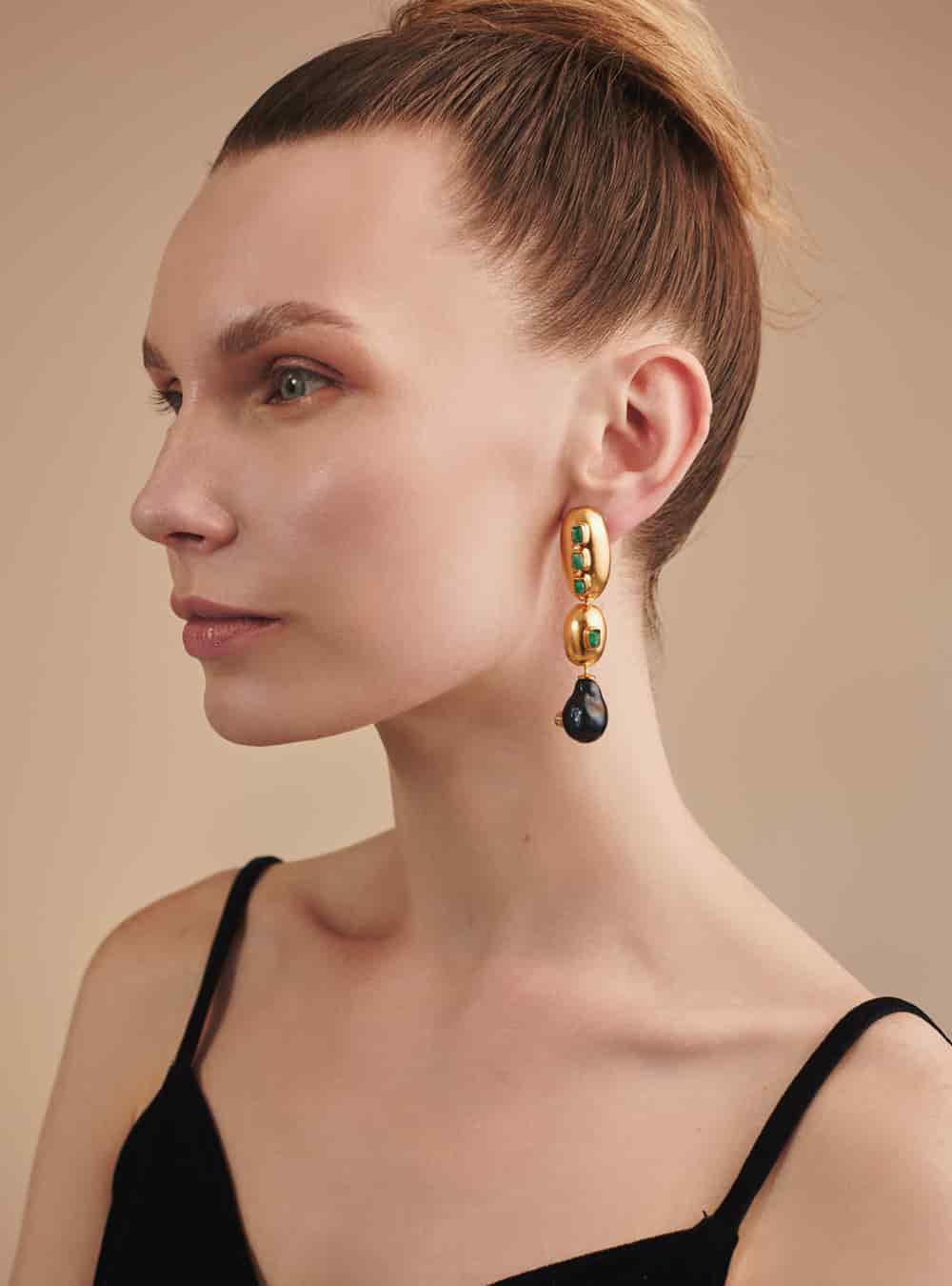 Bossa Noire Mid Earrings - miniatura 2