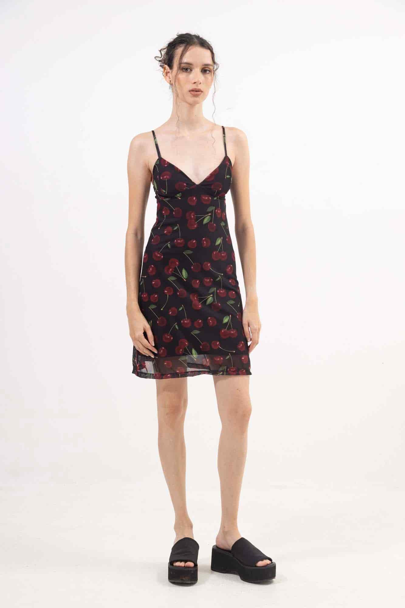 CHERRY MESH DRESS - miniatura 4
