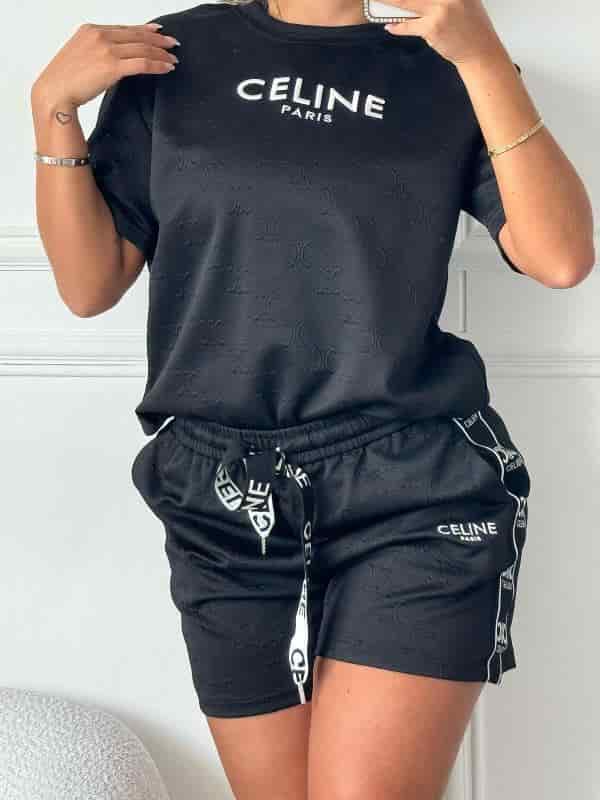 SET CELINE SHORT NEGRO - miniatura 2