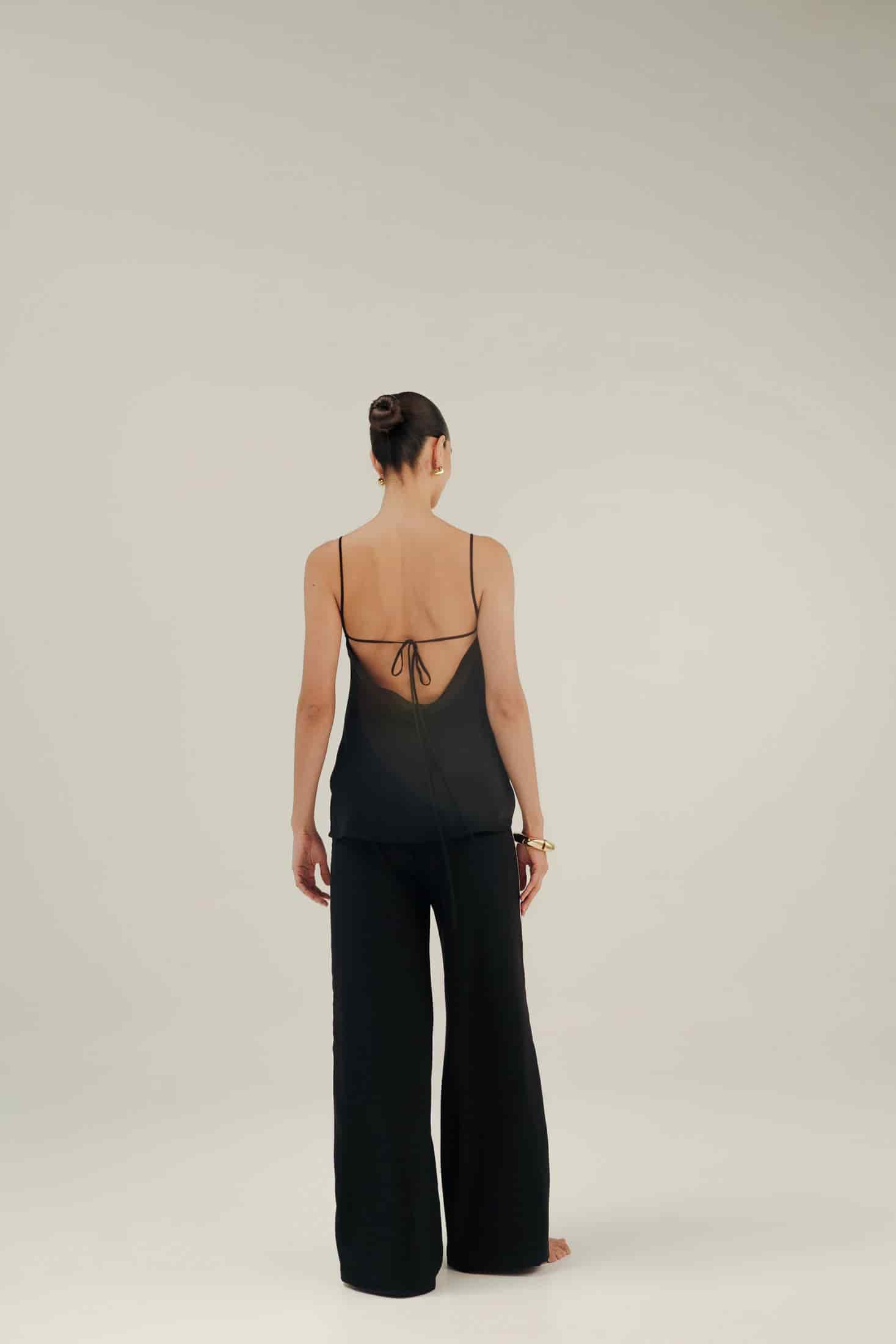 CARIÑO MIO TOP OPEN-BACK - BLACK - miniatura 2