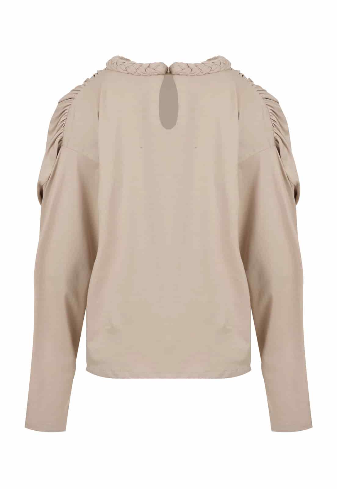 LONG SLEEVE BRAIDED T-SHIRT - miniatura 3
