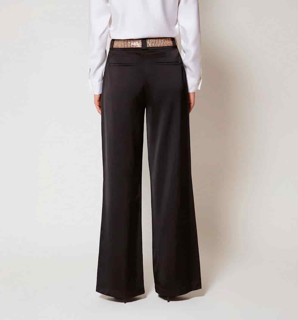 Pantalon tiro alto con correa - miniatura 4