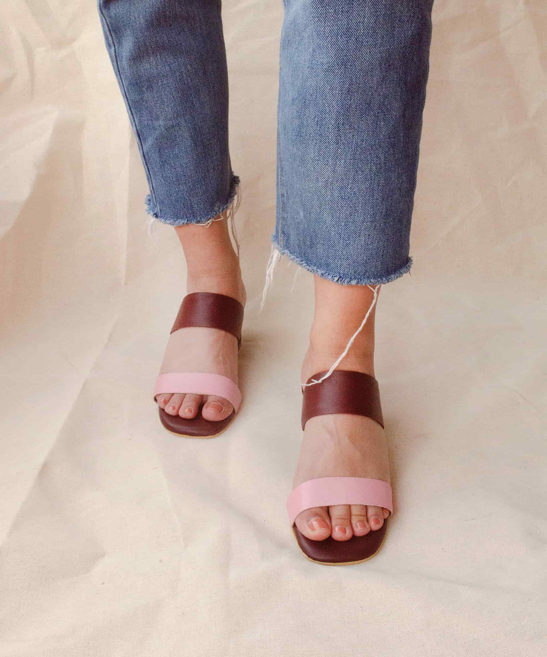 Double-Band Sandal | Vino Rosado - miniatura 2