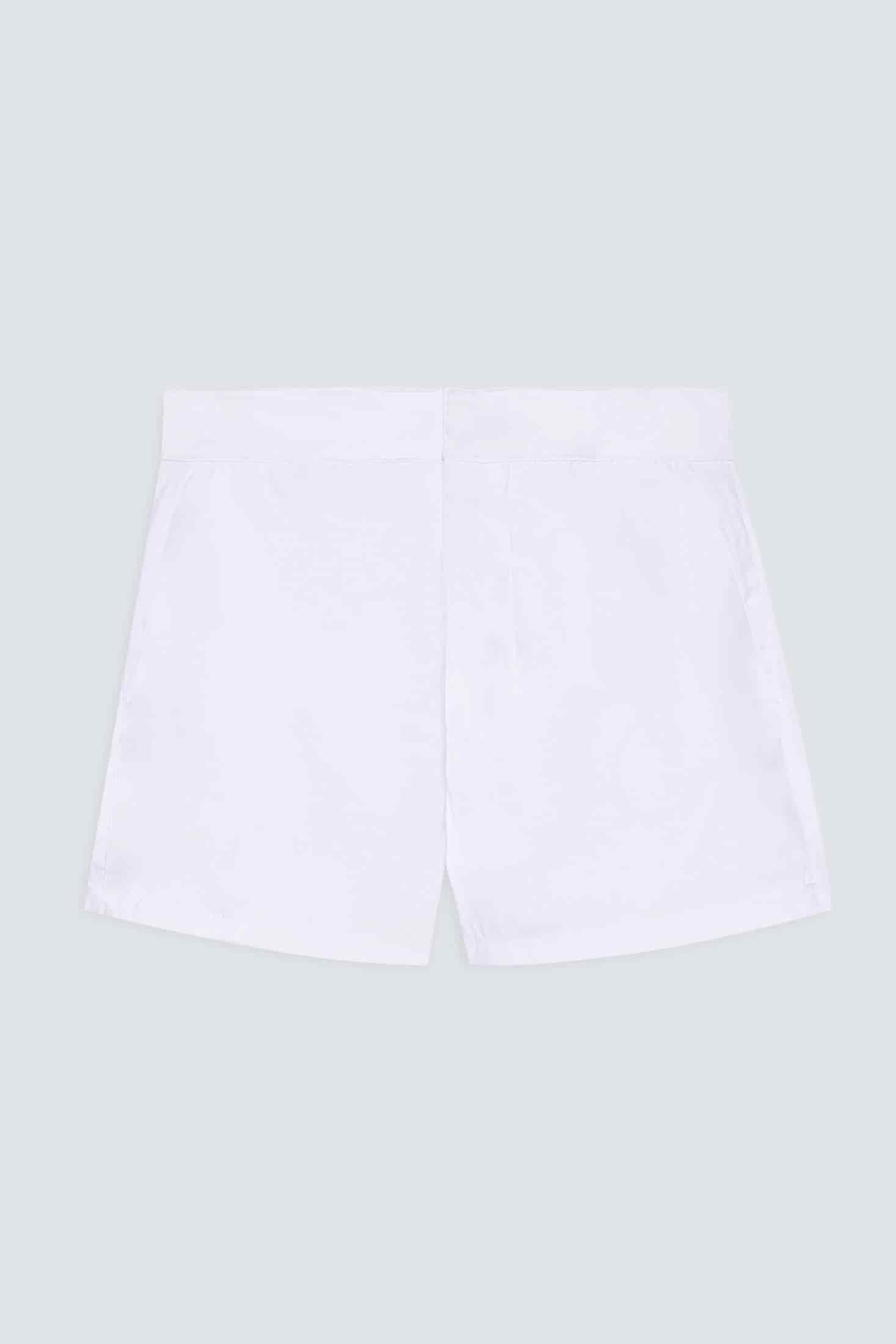 Men's swim trunk white plain waistband - miniatura 1