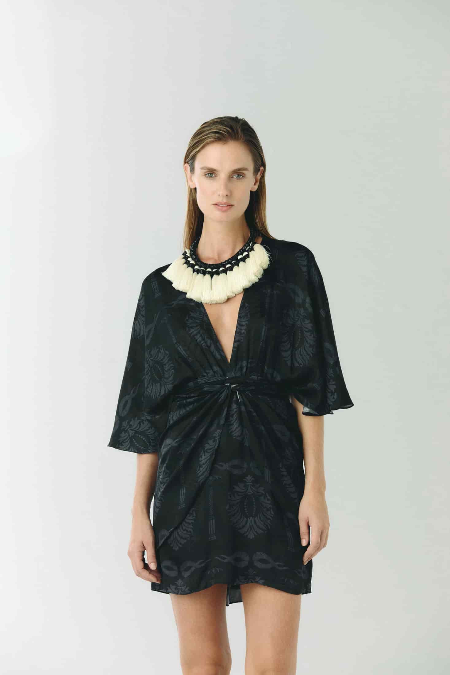 Bruma Necklace / Black & White - miniatura 2