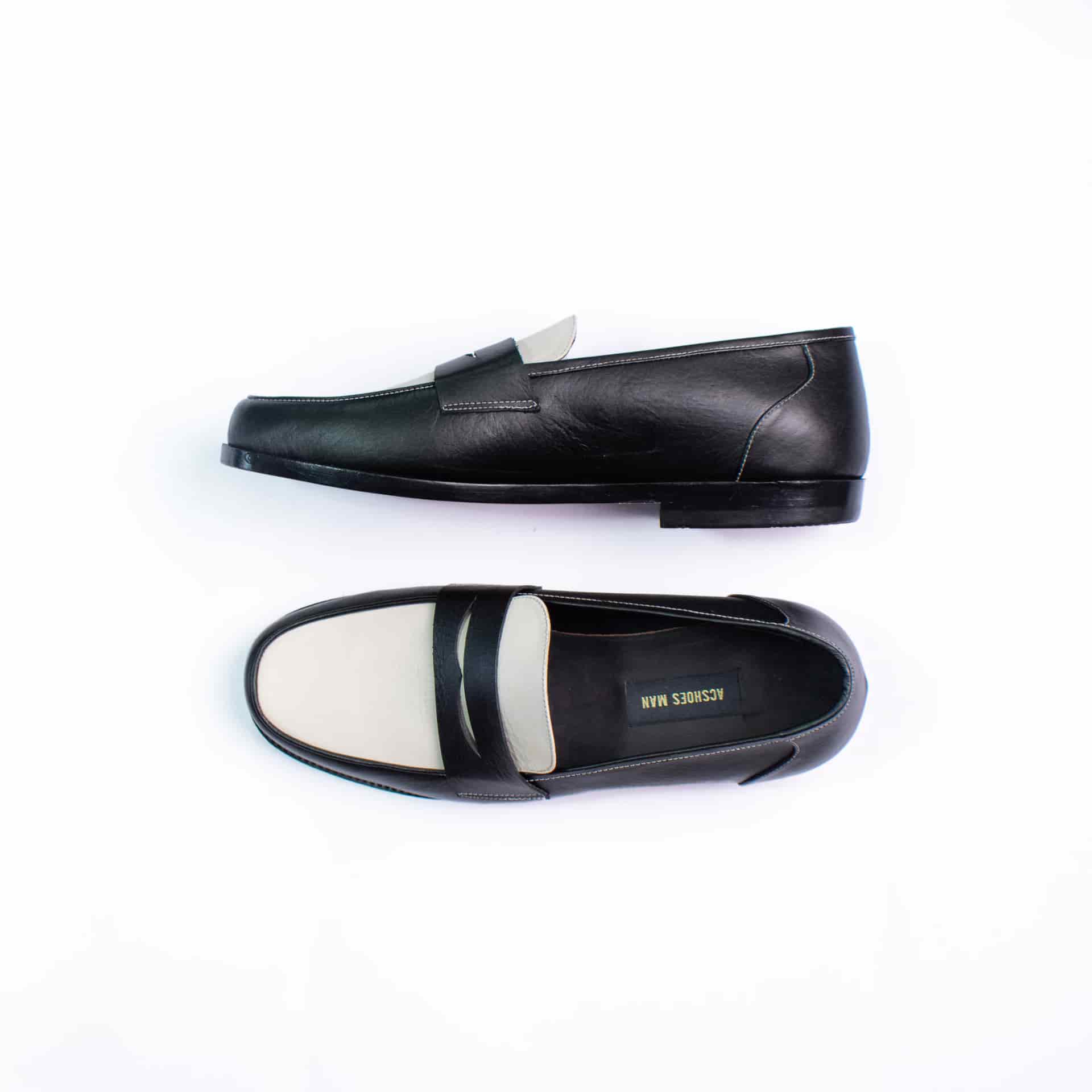 Penny loafers black & white - miniatura 2