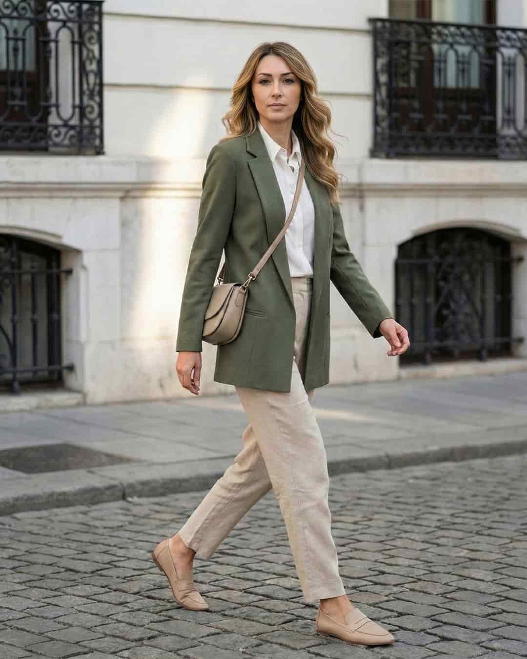 Blazer Verde Oliva Lisboa - miniatura 1