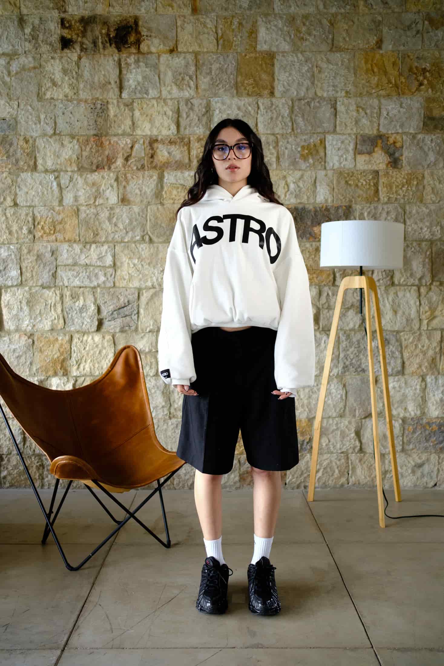 Basics V2 - Ivory Hoodie Boxy Fit - miniatura 2