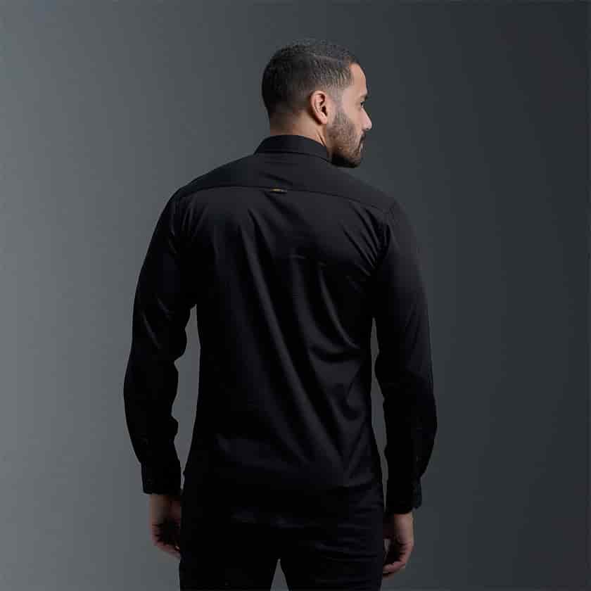Camisa Negra Manga Larga - miniatura 2