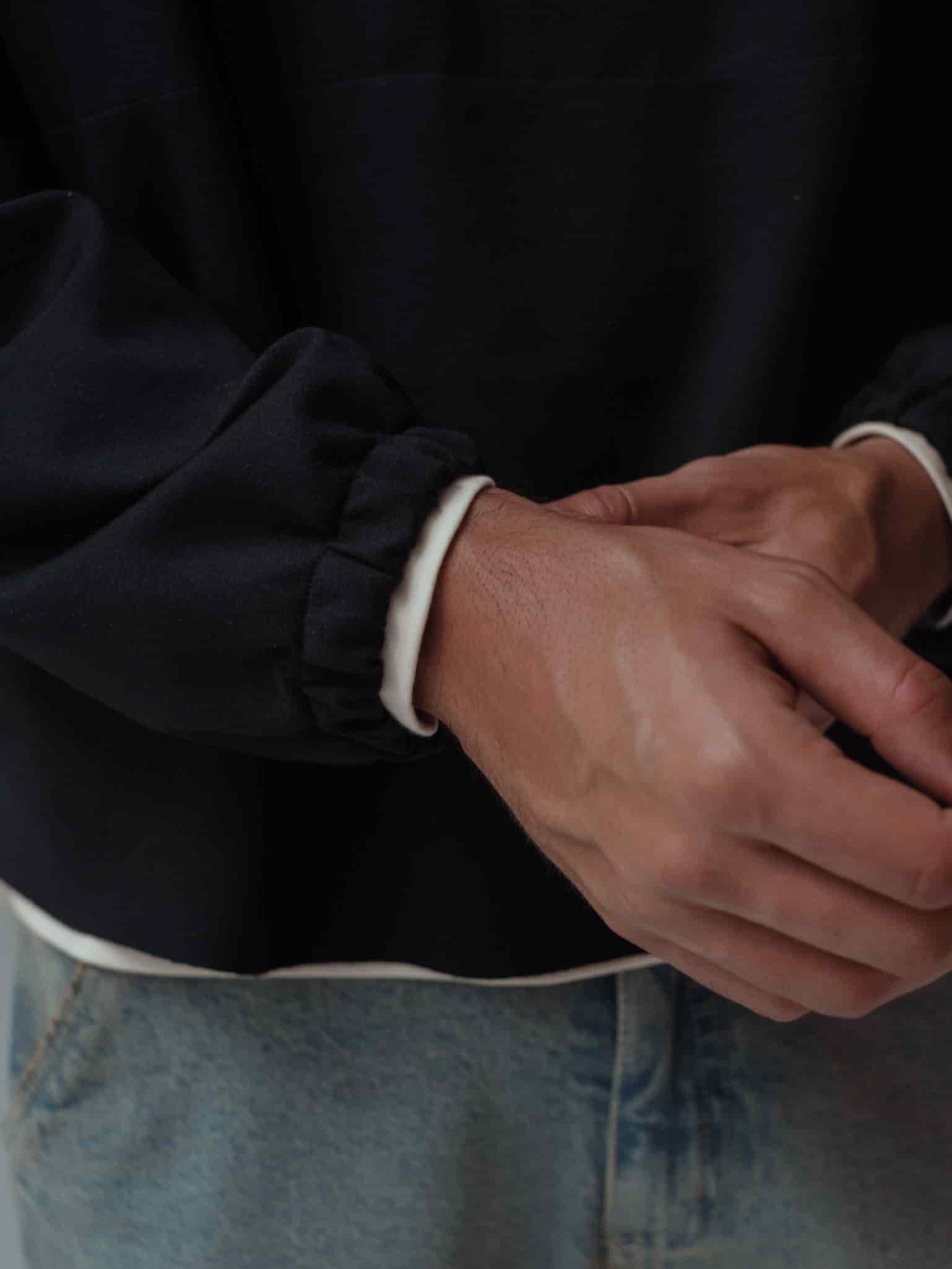 CUT CLEAN HOODIE - BLACK - miniatura 5