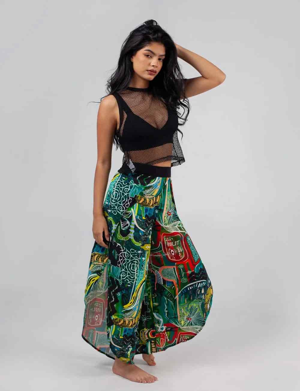 Pantalón Tulipán Yagé multicolor Mujer - miniatura 2