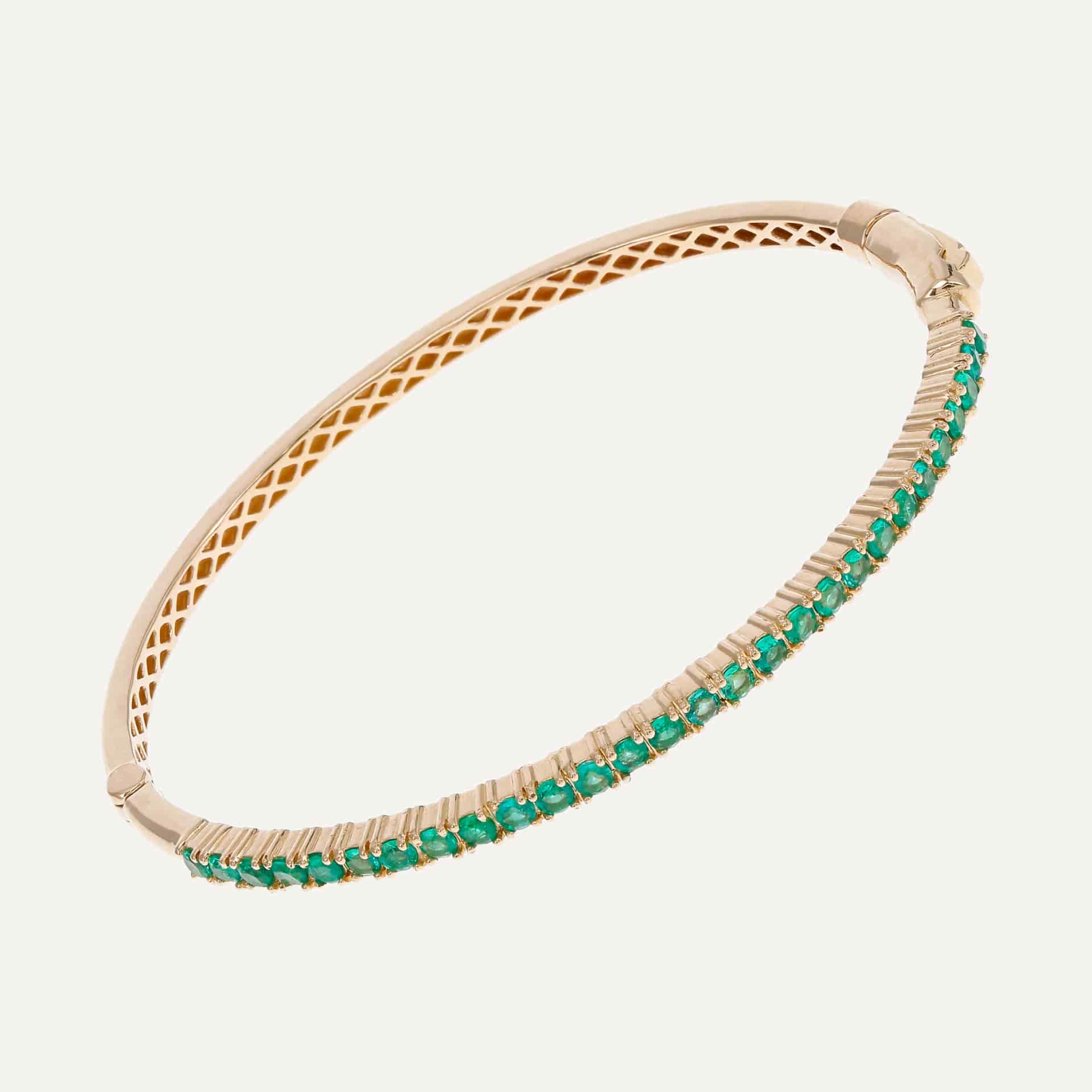 Pulsera Half Bangle Piedras - miniatura 1