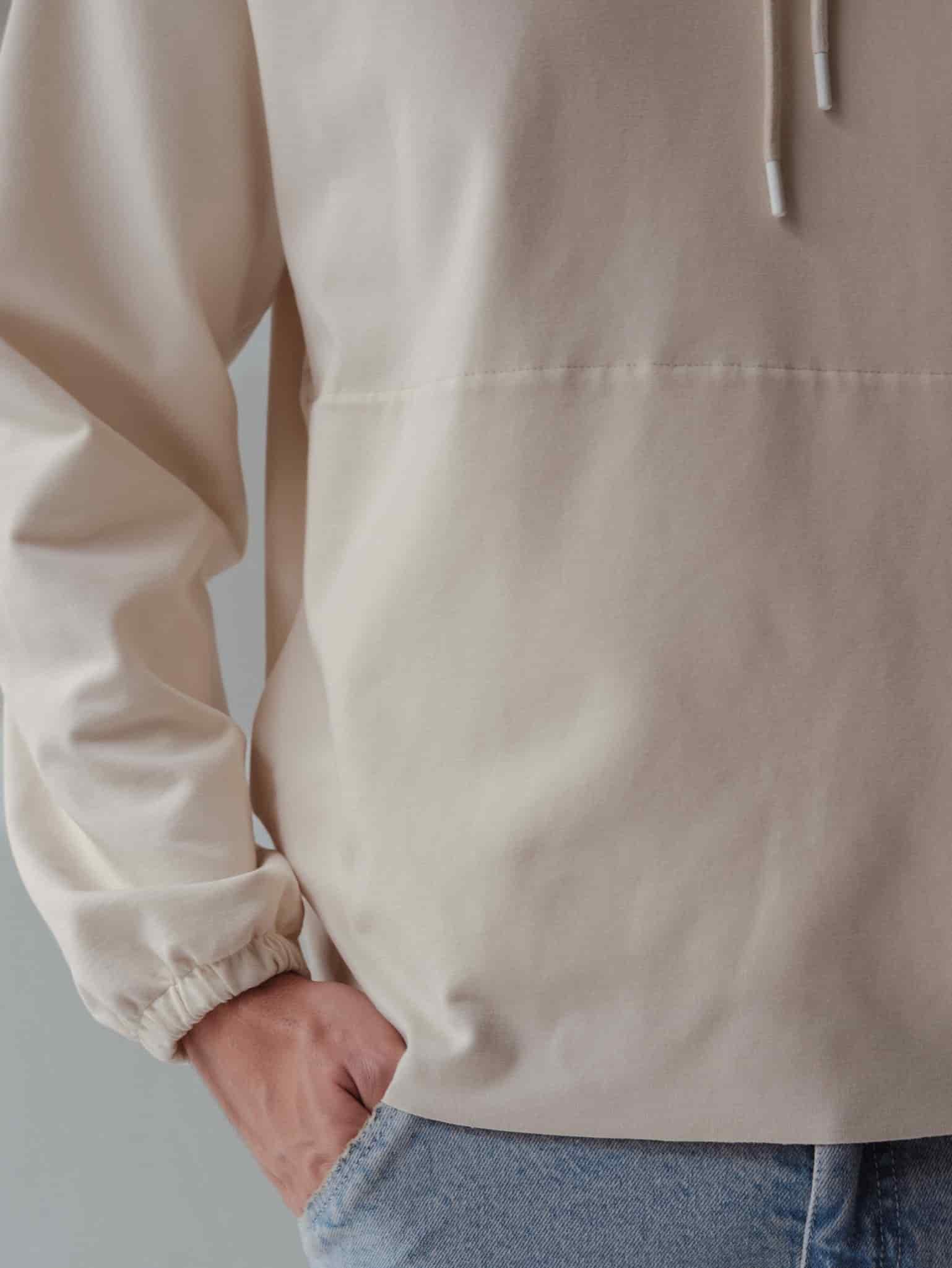 CUT CLEAN HOODIE - SEA SALT - miniatura 4
