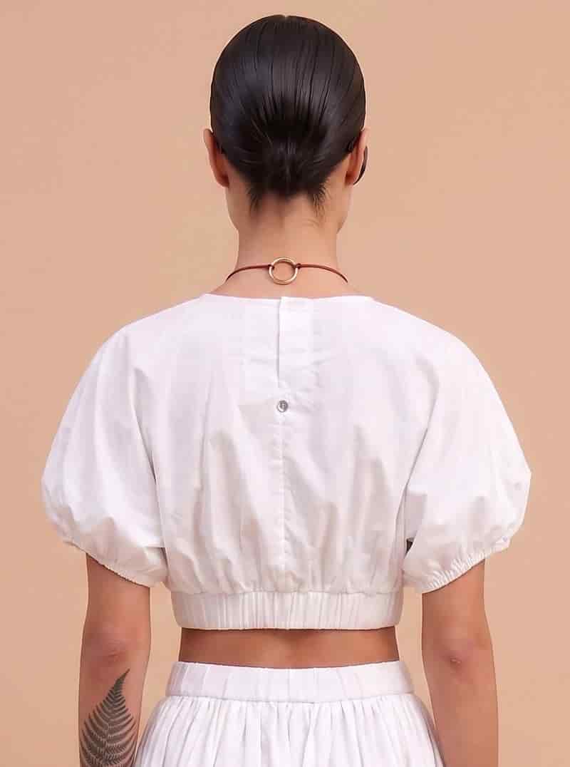 BLUSA GLOBO BLANCA - miniatura 3