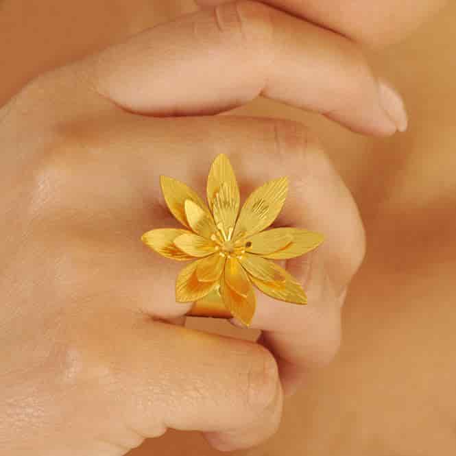 Anillo Flor De Loto Resiliencia - miniatura 2