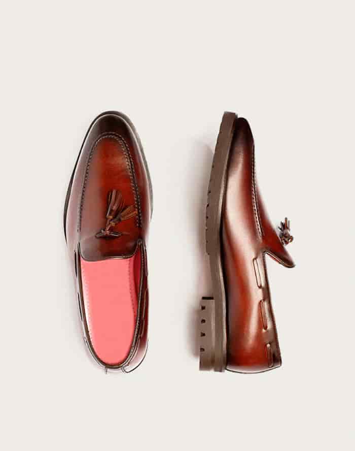 Mocasín Venetto Cognac Suela Ultraliviana - miniatura 3