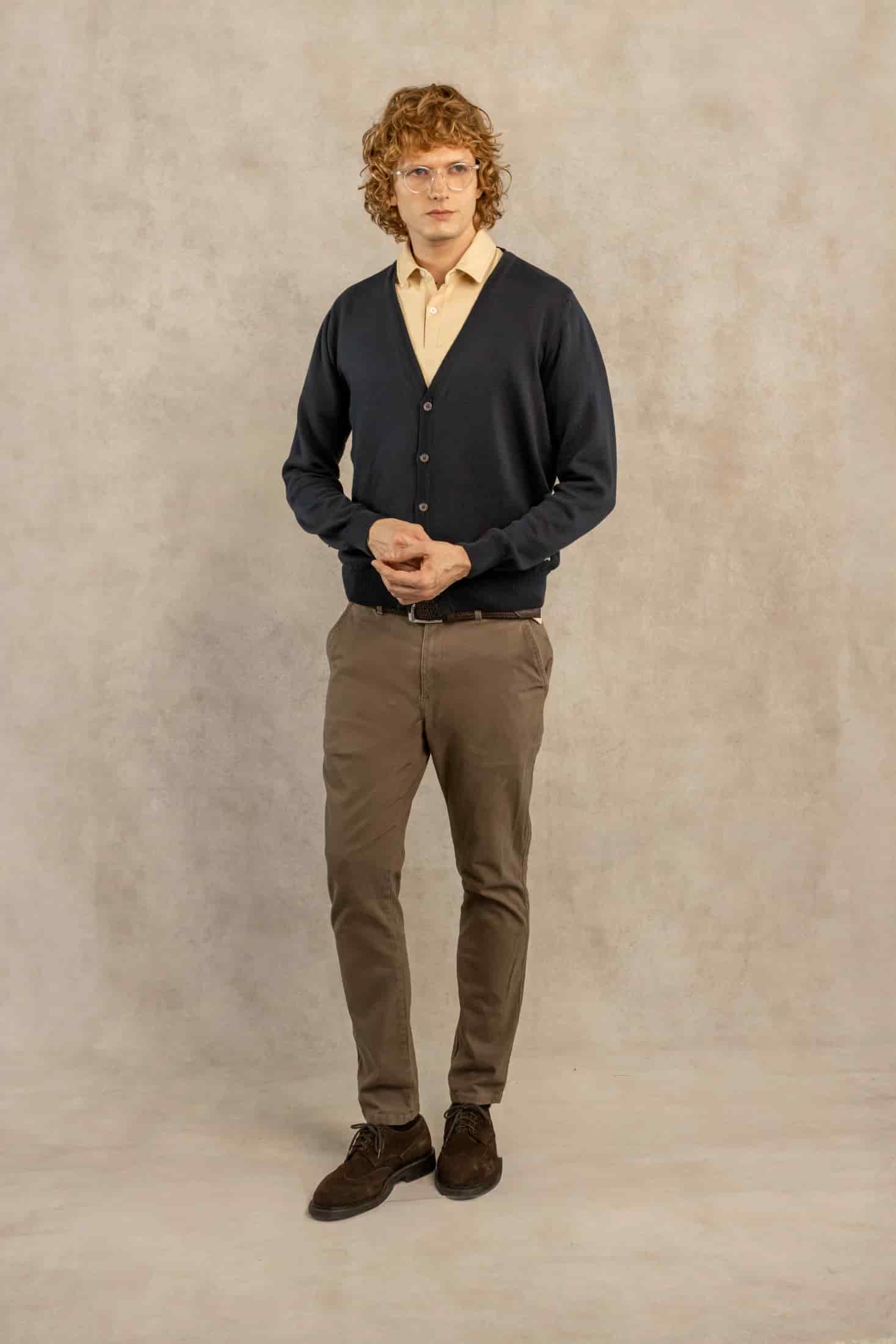 Cardigan Tejido Azul Oscuro - miniatura 7