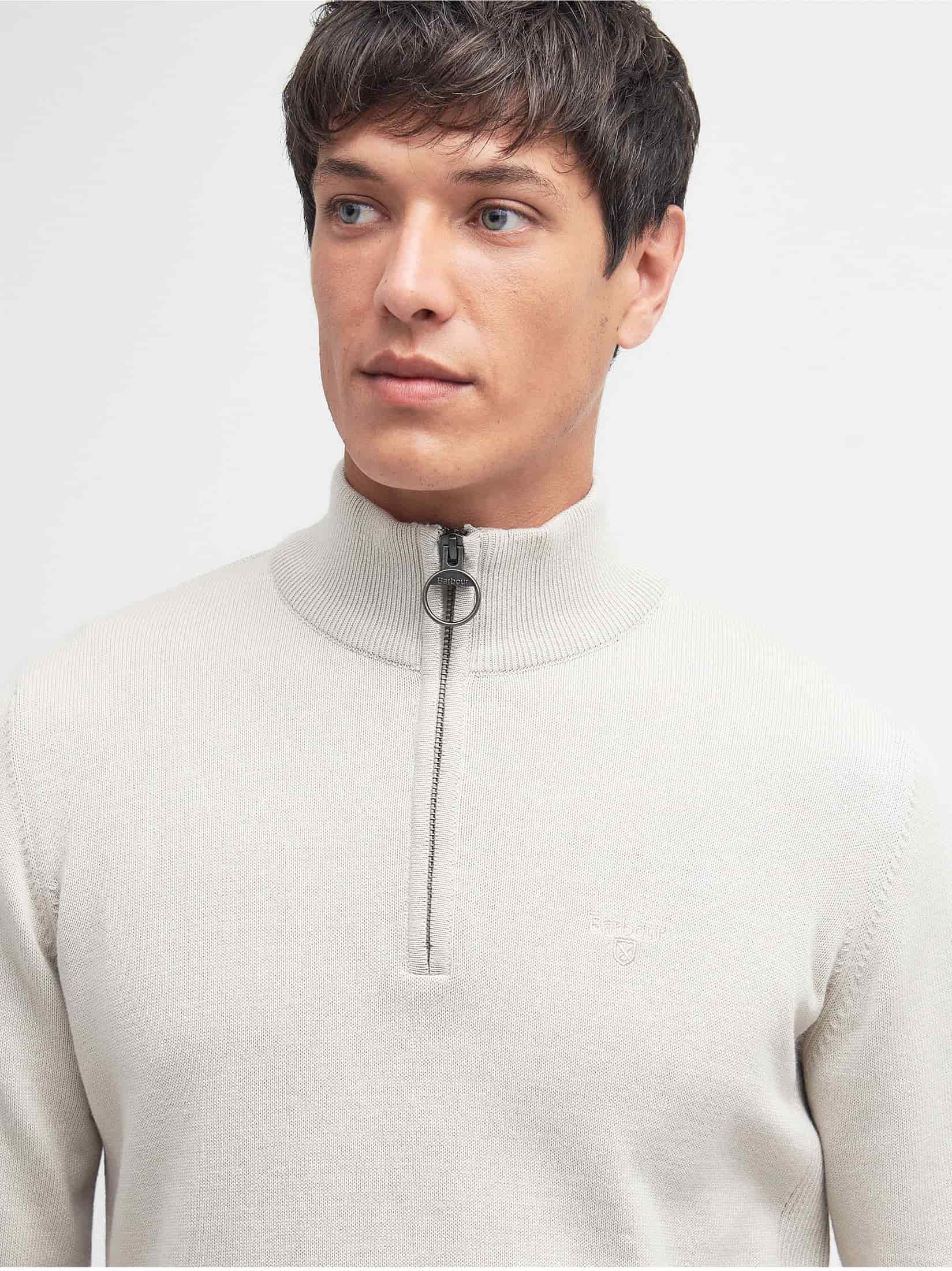 Cotton Quarter-Zip Jumper - miniatura 1