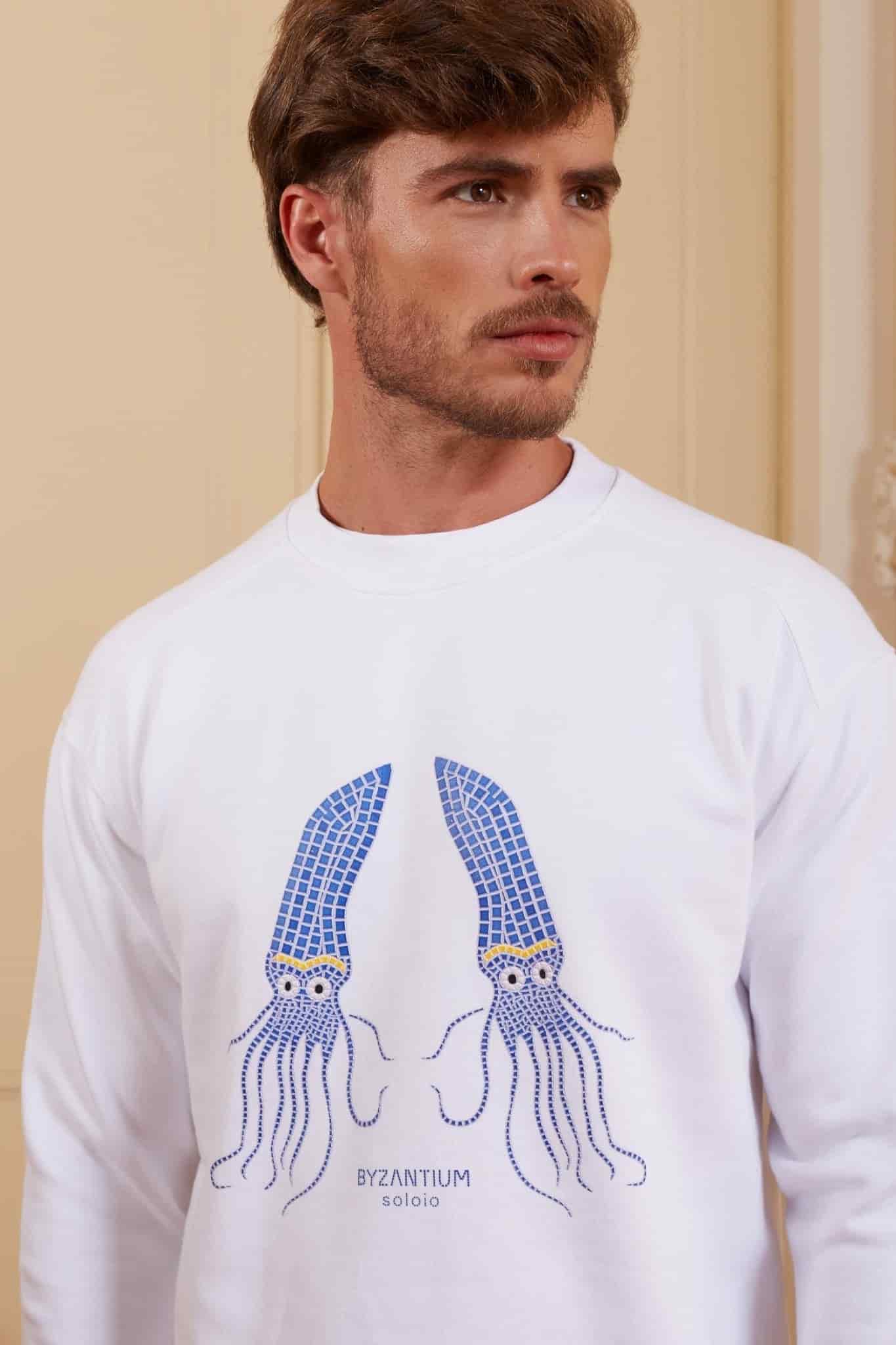 Men's petra sweatshirt white - miniatura 4