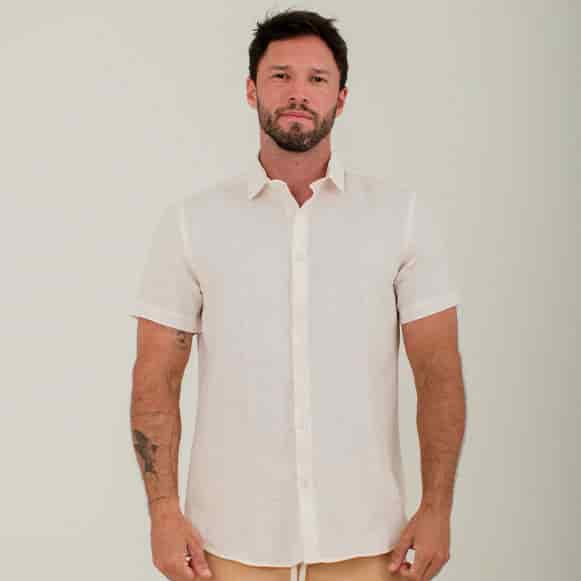 CAMISA MC 100% LINO HOMBRE - miniatura 18