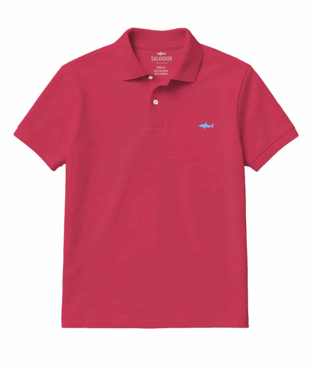CAMISETA POLO FUCSIA - miniatura 1