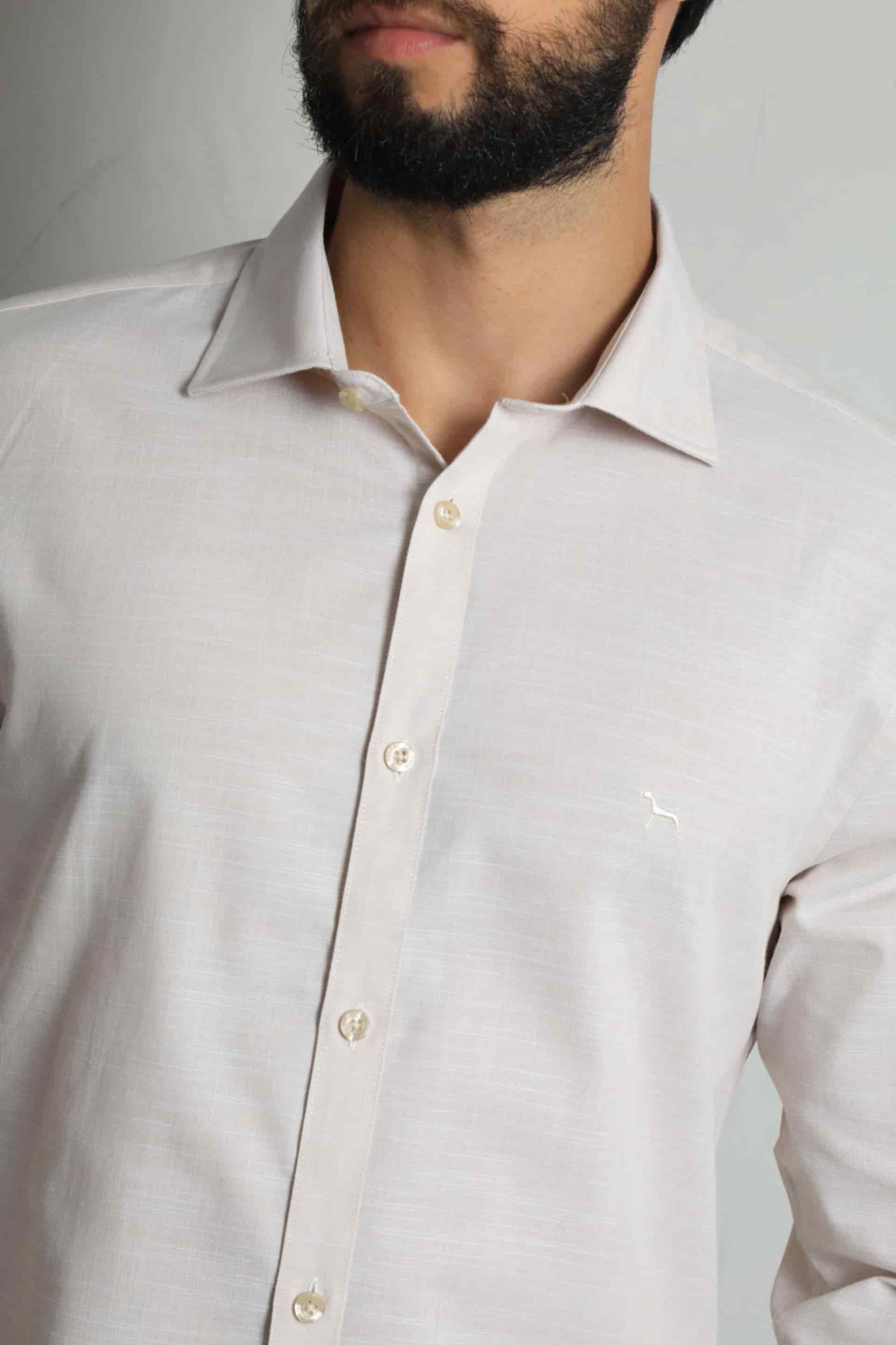 Camisa Manga Larga Khaki - miniatura 3