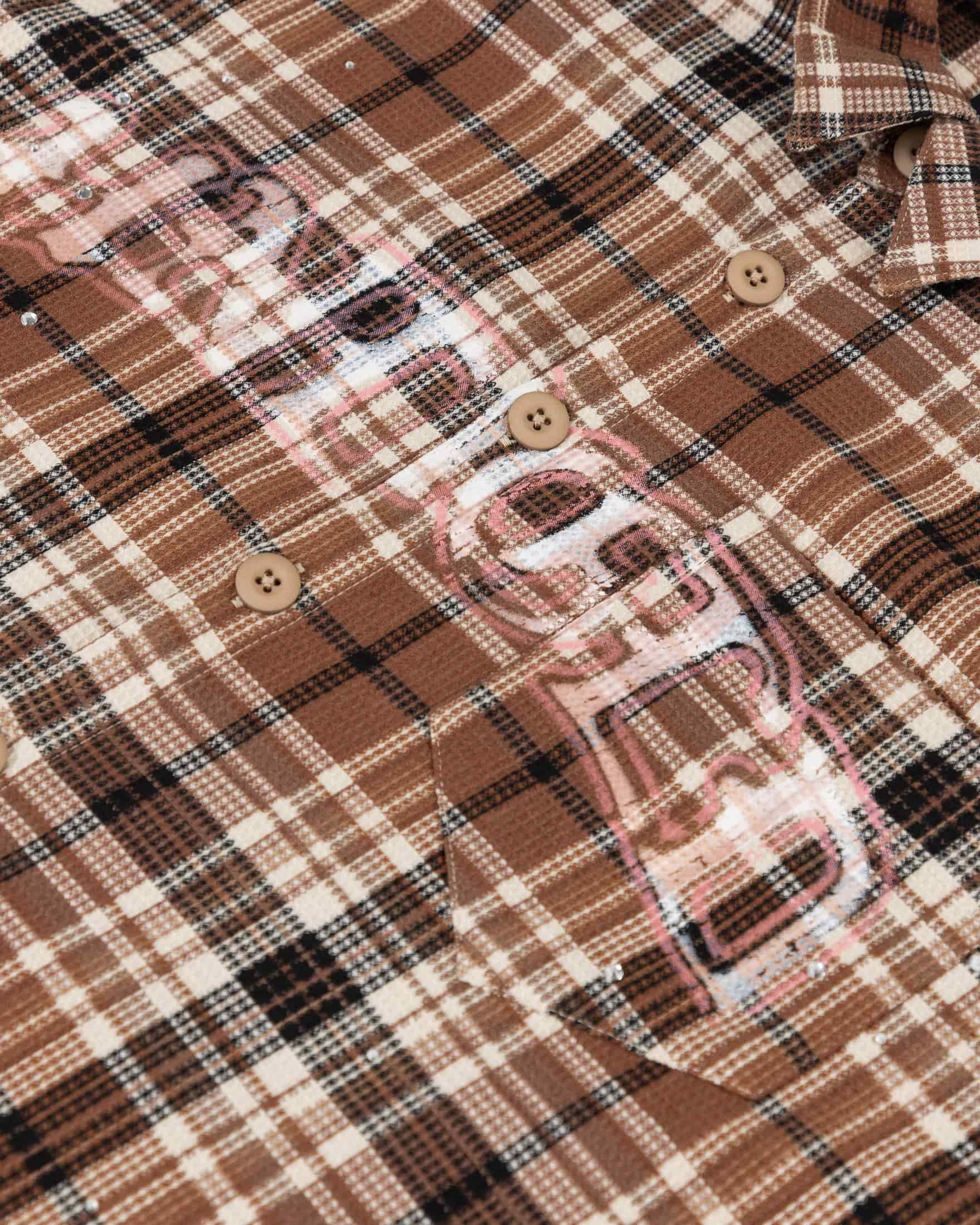 Act 1 Faith Flannel Shirt Plaid Brown - miniatura 4